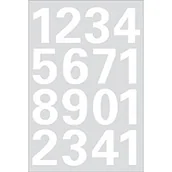 Etykiety samoprzylepne i bloki etykiet - HERMA Numbers 25mm 0-9 weatherproof film white 1 sheet symbol samoprzylepny - miniaturka - grafika 1