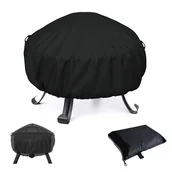 Pokrowce na grilla - Wodoodporny, okrągły pokrowiec na palenisko BBQ, wiatroodporny, odporny na rozdarcia pokrowiec na palenisko, pokrowiec na palenisko Oxford 210D B - miniaturka - grafika 1