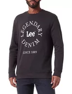 Bluzy męskie - Lee Legendary SWS bluza męska, czarny, S - miniaturka - grafika 1