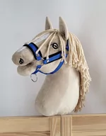Maskotki i pluszaki - Kantar regulowany dla konia Hobby Horse A3 niebieski z czarnym futerkiem - miniaturka - grafika 1