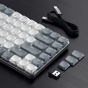 Satechi SM1 Slim Mechanical Backlit Keyboard Nordic Layout - Light Grey ST-KSM1LT-ND - Klawiatury - miniaturka - grafika 1