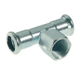 Trójnik Press z GW KAN-therm Steel - 28 x RP1 x 28 Sprinkler - Łączniki, trójniki, kształtki - miniaturka - grafika 1