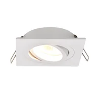 Oprawy, klosze i abażury - Wpust biały biurowy Rondoo kwadratowa lampa metalowa - miniaturka - grafika 1
