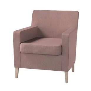 Dekoria pl pl Pokrowiec na fotel Karlstad zgaszony róż szenil 61 x 56 x 80 cm City 621-704-90 - Pokrowce na meble - miniaturka - grafika 1