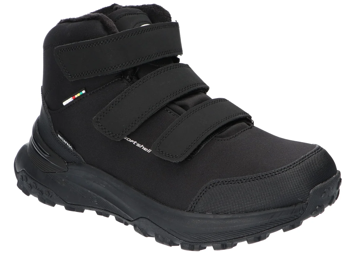 AMERICAN CLUB HL232 SOLIDNE TREKKINGI STYLOWE TRAPERY BUTY ZIMOWE ŚNIEGOWCE NA RZEPY I SUWAK B 41