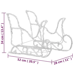 Lumarko Dekoracja świąteczna - renifery z saniami, 320 LED, akrylowa - Oświetlenie świąteczne - miniaturka - grafika 13