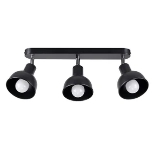 Plafon ELBA 3 czarny SOLLUX LIGHTING - Lampy sufitowe - miniaturka - grafika 1
