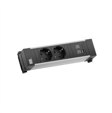 Listwa zasilająca Bachmann BACHMANN POWER FRAME 2xprotect. USB A i C, ładowarka USB 22 W, 0,2 m GST18
