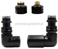 Zawory i kraniki - Varioterm Zawór regulacyjny Vision ze złączką PEX/CU - czarny mat alu-pex - PEX 16mm prawy VIR24P(PEX) - miniaturka - grafika 1