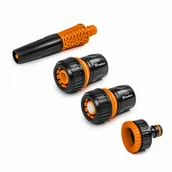 Inne akcesoria do nawadniania - Zestaw zraszający 4-elementowy na wąż 3/4" BLACK LINE - miniaturka - grafika 1