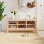 Ławki do przedpokoju - Ławka do przedpokoju, 110x40x60 cm, lite drewno sosnowe - miniaturka - grafika 1