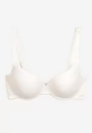 Biustonosze - Biały Gładki Biustonosz z Regulowanymi Ramiączkami Devisea - miniaturka - grafika 1