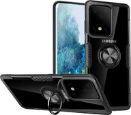 Etui i futerały do telefonów - Braders Pancerne Etui plus Ring do Samsung Galaxy S20 Ultra czarny - miniaturka - grafika 1