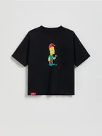Koszulki dla chłopców - Reserved - T-shirt The Simpsons - czarny - miniaturka - grafika 1