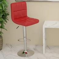 Taborety i hokery - vidaXL Hoker, winna czerwień, obity sztuczną skórą - miniaturka - grafika 1