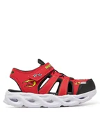 Buty dla chłopców - Skechers Sandały Thermo-Splash-Hydro-Flare 400613L/RDBK Czerwony - miniaturka - grafika 1
