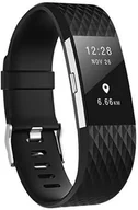 Akcesoria do smartwatchy - Pasek zamienny do Fitbit Charge 2 L, regulowany do fitnessu wzór romb, czar - miniaturka - grafika 1