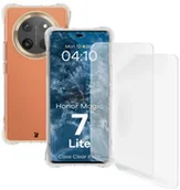 Etui i futerały do telefonów - Bizon Elastyczne etui + 2x folia na ekran Case Clear Pack do Honor Magic7 Lite - miniaturka - grafika 1