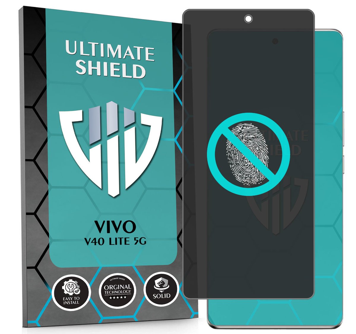 NAJLEPSZE SZKŁO 5D PEŁNE DO VIVO V40 LITE 5G SZKIEŁKO NIETŁUKĄCE ORYGINAŁ