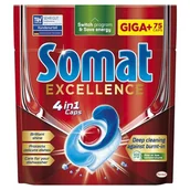 Płyny do naczyń - Somat Excellence 4w1 Tabletki do Zmywarki GIGA 75 szt - miniaturka - grafika 1
