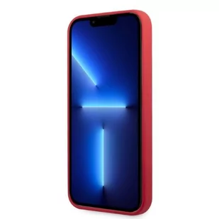 Karl Lagerfeld KLHCP13LSLMP1R iPhone 13 Pro / 13 6,1" hardcase czerwony/red Silicone Plaque - Etui i futerały do telefonów - miniaturka - grafika 5