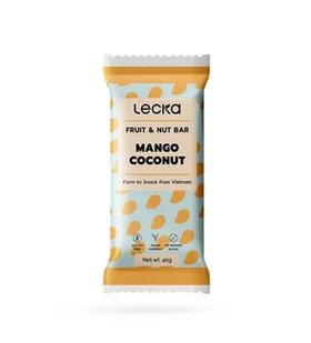 LECKA Baton energetyczny Fruit&Nut Bar Mango Coconut 40 g - Batony proteinowe - miniaturka - grafika 1