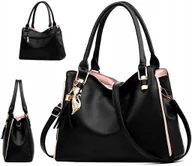 SKÓRZANA POJEMNA TORBA DAMSKA MIEJSKA TOREBKA