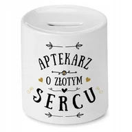 Skarbonki - Dla Aptekarza Skarbonka na Urodziny Prezent z Nadrukiem ze Zdjęciem + Opakowanie na prezent (wzór 04) - miniaturka - grafika 1