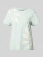 Koszulki i topy damskie - T-shirt z nadrukiem z motywem i wyhaftowanym motywem - miniaturka - grafika 1