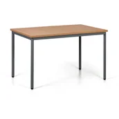 Stoły i stoliki do biura - Stół do jadalni TRIVIA, ciemnoszara konstrukcja, 1200 x 800 mm, buk - miniaturka - grafika 1