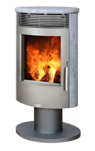 ABX Piec kominkowy stalowy Tartu 5 obrotowy wykończenie steatyt - Piece wolnostojące ABX Piec kominkowy stalowy Tartu 5 obrotowy wykończenie steatyt - Piece wolnostojące - miniaturka - grafika 1