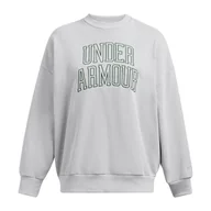 Bluzy sportowe damskie - Bluza damska Under Armour Icon Heavyweight Terry Oversized Crew - miniaturka - grafika 1