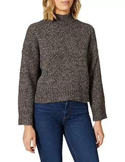 Swetry damskie - ONLY Damski sweter ONLTATA L/S CC KNT, ciemnoszary, duży - grafika 1