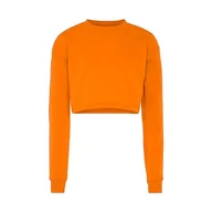 Bluzy damskie - Kilata Damska bluza z długim rękawem ze 100% poliestru, z okrągłym dekoltem, pomarańczowa, rozmiar M, pomarańczowy, M - miniaturka - grafika 1
