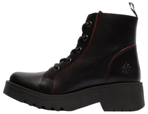 Fly London Damskie botki METZ788FLY, czarne/czerwone, 39 EU, Czarny Czerwony, 36 EU