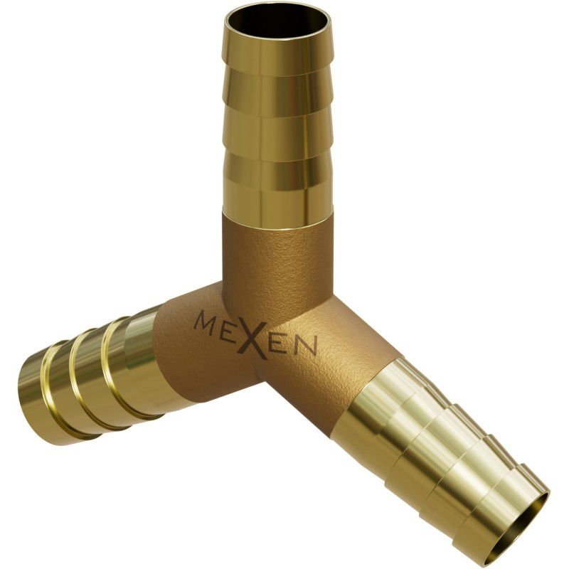 Mexen BRASS trójnik do węża Y mosiężny 8 x 8 x 8 mm - W97429-080808