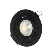 Lampy sufitowe - Oczko podtynkowe Halo RL0103-BK Yaskr aluminium do salonu czarne - miniaturka - grafika 1