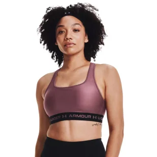 Biustonosz sportowy Under Armour Crossback Mid Bra - Bielizna sportowa damska - miniaturka - grafika 3