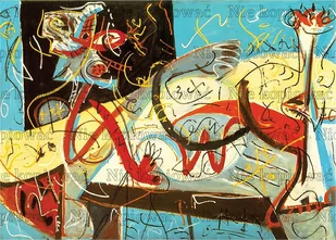 Naprasowanka Jackson Pollock malarstwo sztuka 2 - Pasmanteria Naprasowanka Jackson Pollock malarstwo sztuka 2 - Pasmanteria - miniaturka - grafika 1