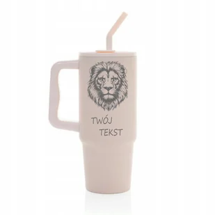 Kubek termiczny 900 ml LEW personalizacja z grawerem różowy słomka - Kubki termiczne Kubek termiczny 900 ml LEW personalizacja z grawerem różowy słomka - Kubki termiczne - miniaturka - grafika 1