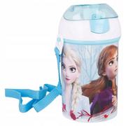 Kubki dla dzieci - Bidon Kubek Ze Słomką Frozen Pasek 450Ml - miniaturka - grafika 1