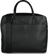 Teczki i aktówki - Guess, Scala, Ecological leather, Textile Briefcase, Computer, Black, 36 x 29 x 9 cm, For Men For Men - miniaturka - grafika 1