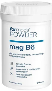 Suplement diety, ForMeds, POWDER mag B6, nowe opakowanie, 60 porcji - Witaminy i minerały Suplement diety, ForMeds, POWDER mag B6, nowe opakowanie, 60 porcji - Witaminy i minerały - miniaturka - grafika 1