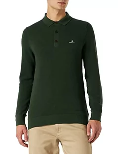 GANT sweter męski, Zielony (Storm Green), L - Swetry męskie - miniaturka - grafika 1