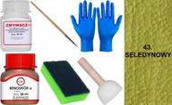 Środki do obuwia i ubrań - SELEDYNOWY 43 Renoskór ZESTAW DO RENOWACJI SKÓRY LICOWEJ Farba Zmywacz PŁYN - miniaturka - grafika 1