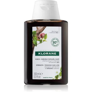Klorane Quinine & Edelweiss Bio szampon wzmacniający przeciw wypadaniu włosów 100 ml - Szampony do włosów - miniaturka - grafika 1