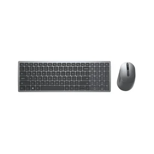 DELL KM7120W klawiatura Dołączona myszka Biuro RF Wireless + Bluetooth QWERTY Skandynawia Szary, Tytan - Zestawy myszka + klawiatura - miniaturka - grafika 1