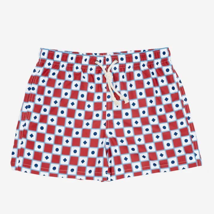 costume mare e piscina uomo gassa d'amante sciacca 100100112 rosso/azzurro/blu
