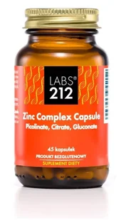 LABS212 Zinc Complex Capsule 15 mg 45 kap - Witaminy i minerały - miniaturka - grafika 1