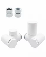 Zawory i kraniki - Zawór regulacyjny do grzałki Integra prawy GW1/2 biały - miniaturka - grafika 1